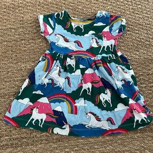 Mini Boden Unicorn Dress-sz 3-4